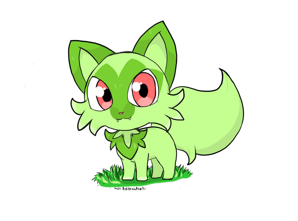 Sprigatito fanart by nekoalex91 on DeviantArt