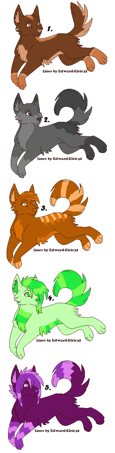 Tri-color Themed Wolf Adoptables CLOSED