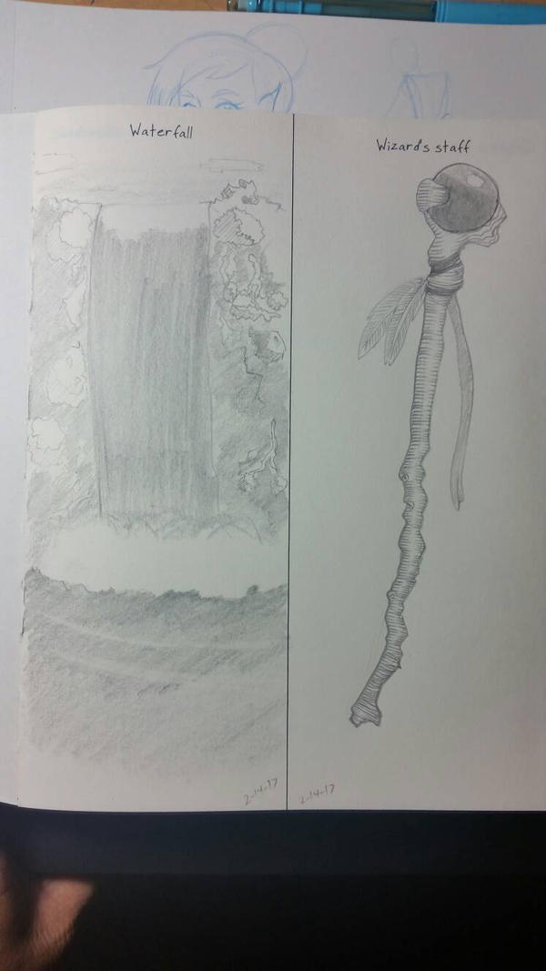Waterfall Wizard's Staff by SnowyCicada on DeviantArt