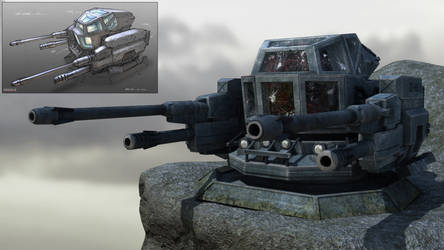 Sci-Fi AA Gun