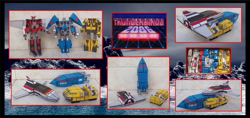 Los Thunderbirds2086 Son Transformers de Cartulina by Paperman2010