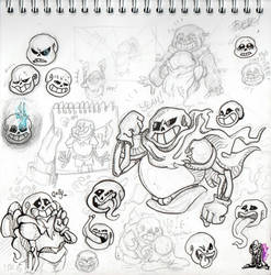 A bunch of undertale drawings