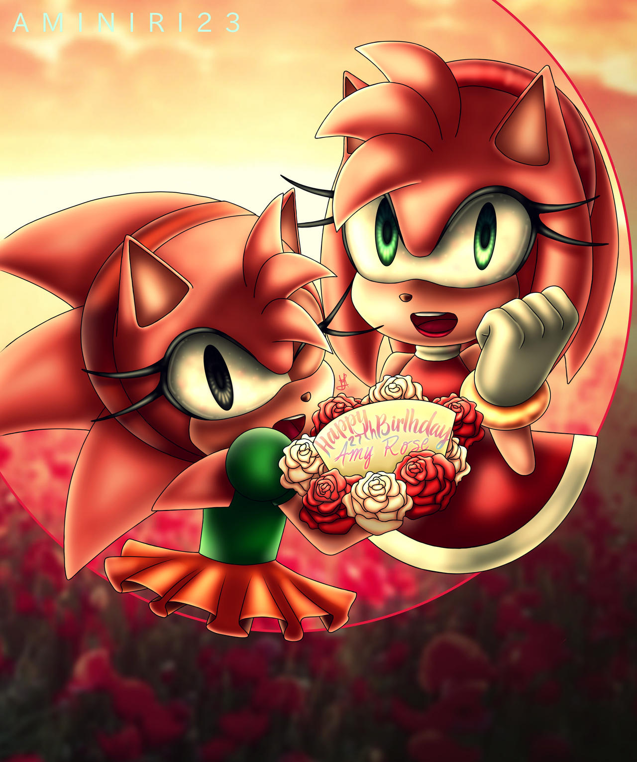 Happy 27th Bday Amy Rose By Aminiri 23 On Deviantart Happy 27th Bday Amy Rose By Aminiri 23 On Deviantart