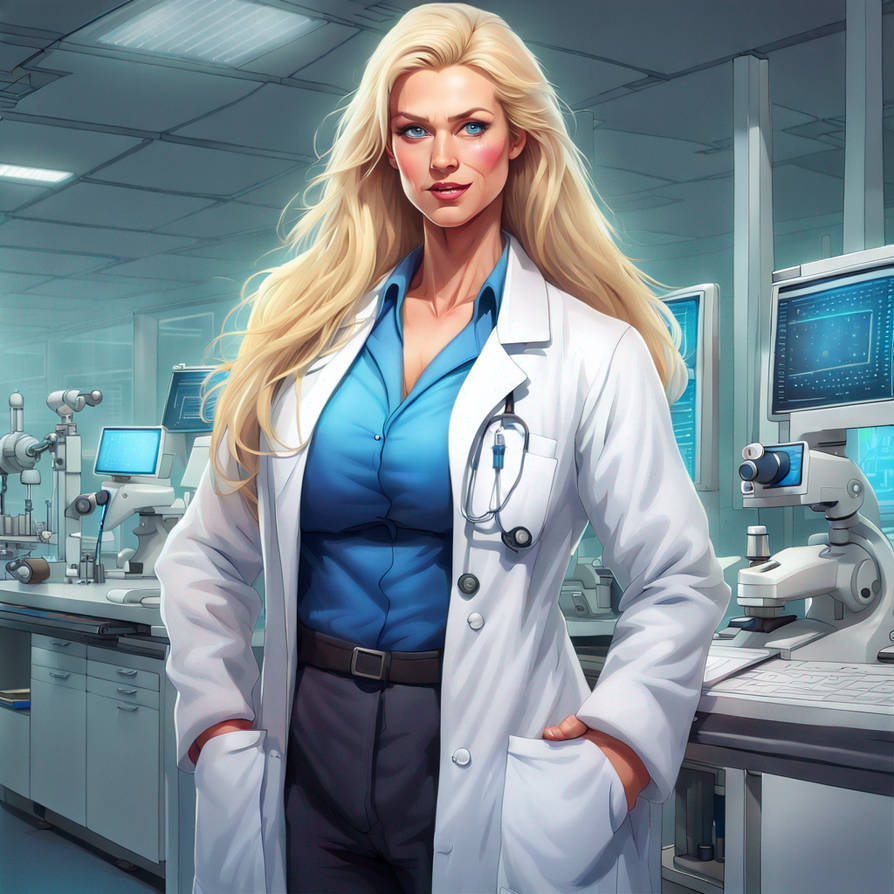 Very tall, very muscular, blonde haired, white ski