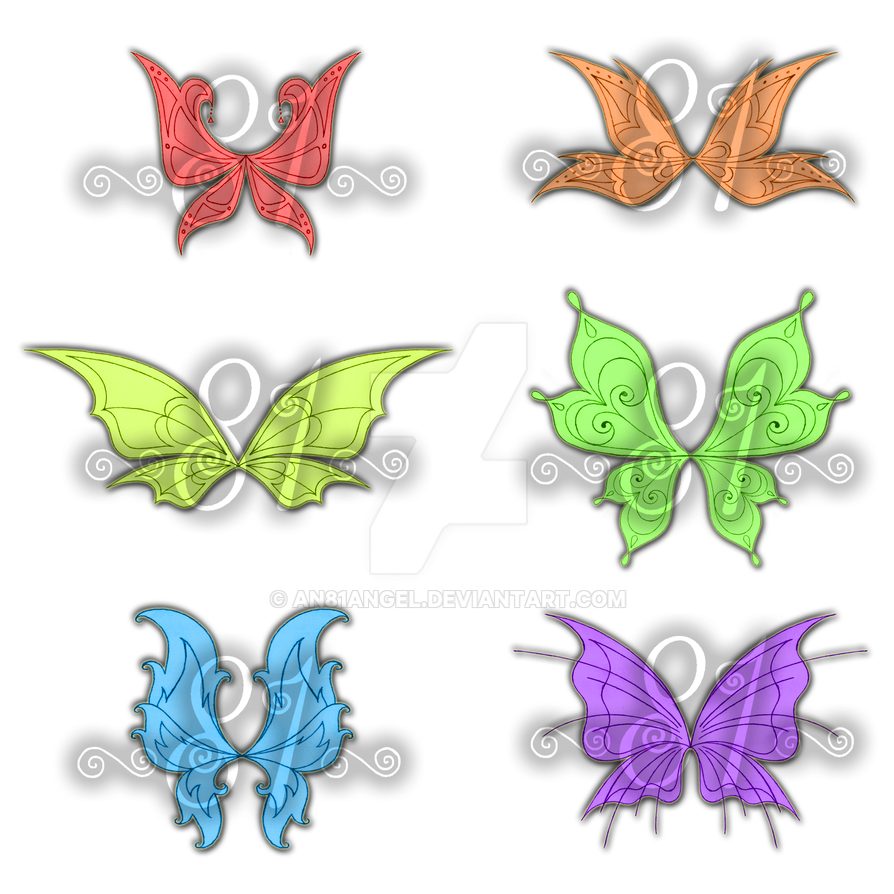 Fun Wing Designs Random Wing Designs 14 by an81angel on DeviantArt
