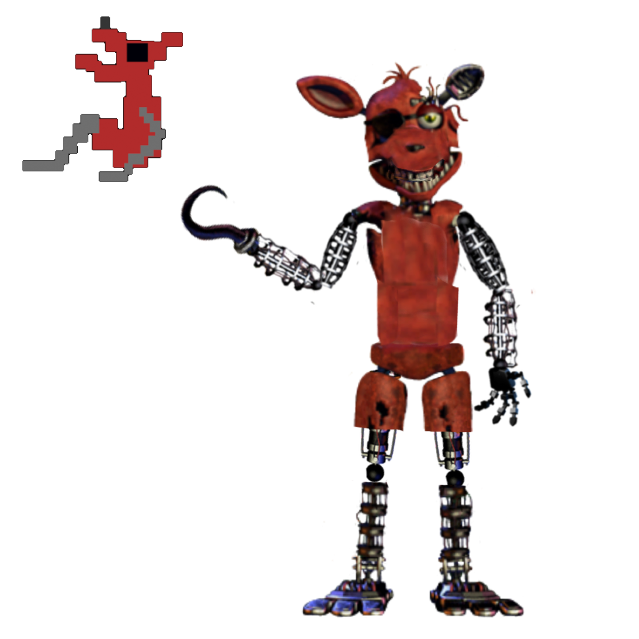 Minigame Withered Foxy by DTWFan on DeviantArt