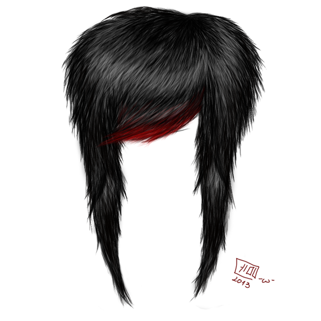 Emo Hair PNG Transparent