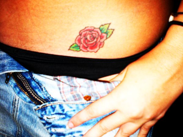 rose hip tattoos for women