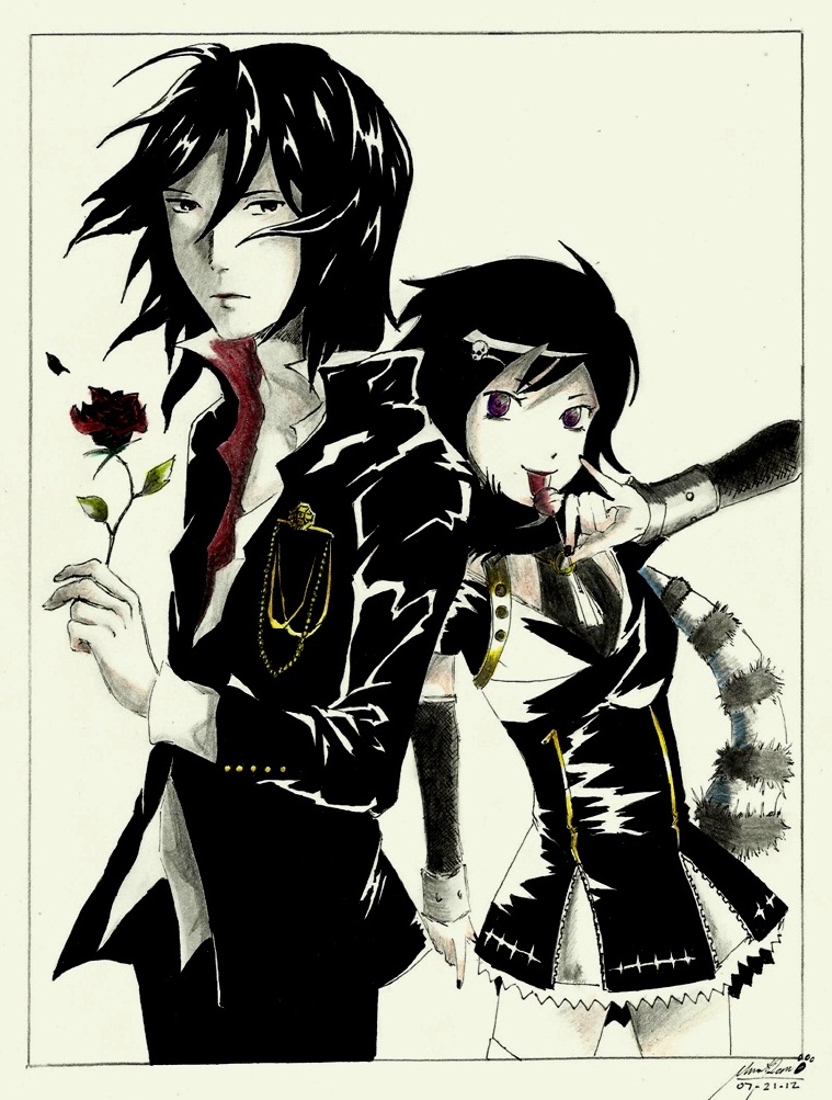 Alexander and Raven -- Vampire Kisses by ShadowDemon-08 on DeviantArt