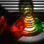 Light through moving Jello.