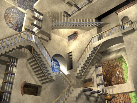 MC Escher Relativity Stairs