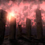 The shattered remains