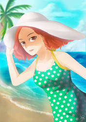 Haru Okumura Summer Beach