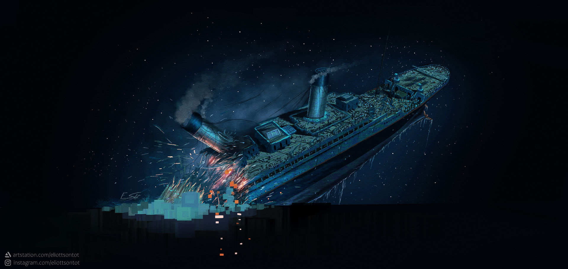 Titanic Breaking In Half By EliottSontot On DeviantArt titanic-breaking-in-half-by-eliottsontot-on-deviantart