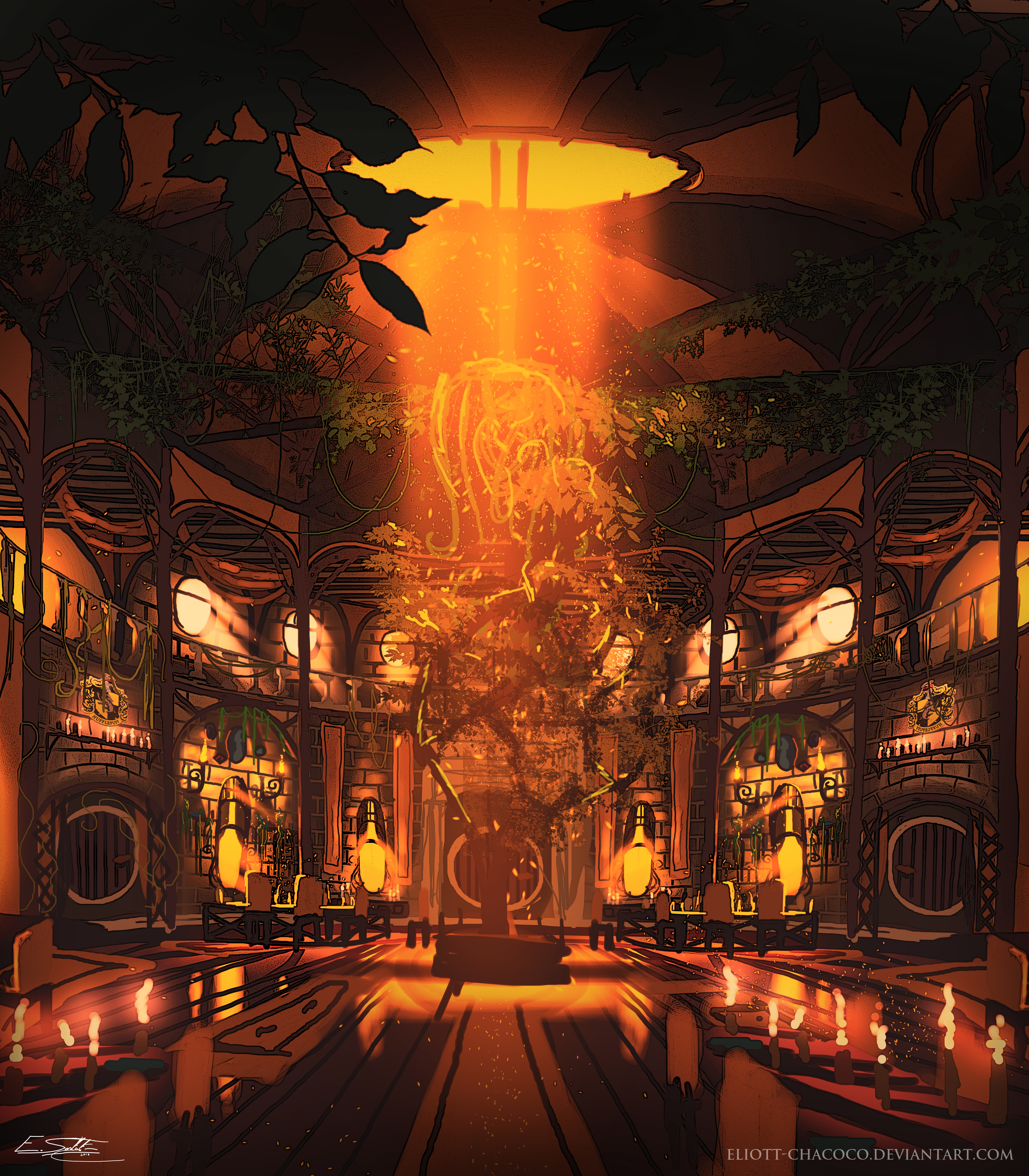 Hufflepuff Common Room By Eliott Chacoco On Deviantart
