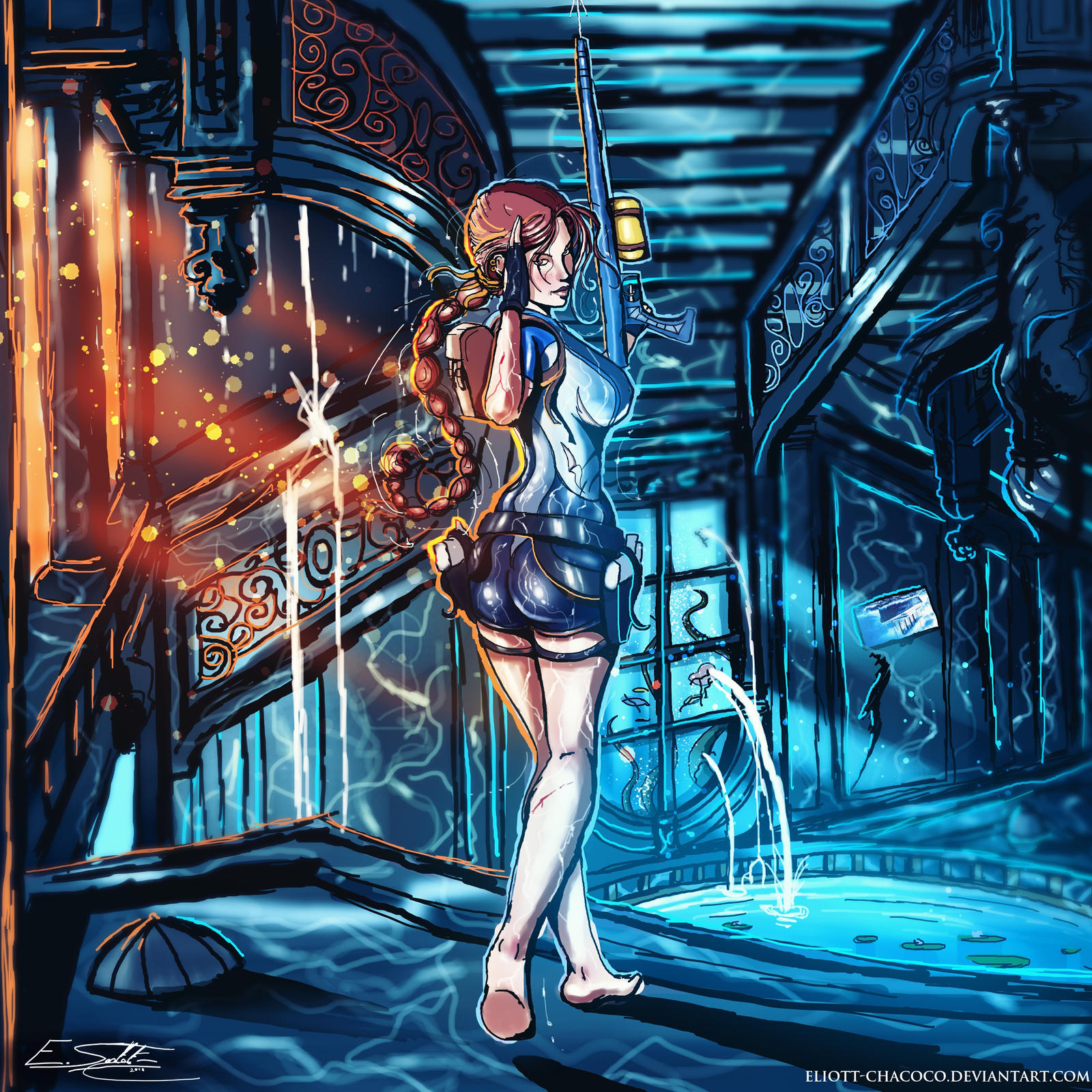 Inside the Maria Doria by Eliott-Chacoco