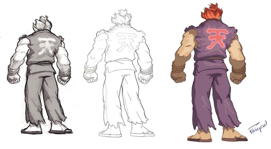 Akuma Steps By Spadjm On DeviantArt