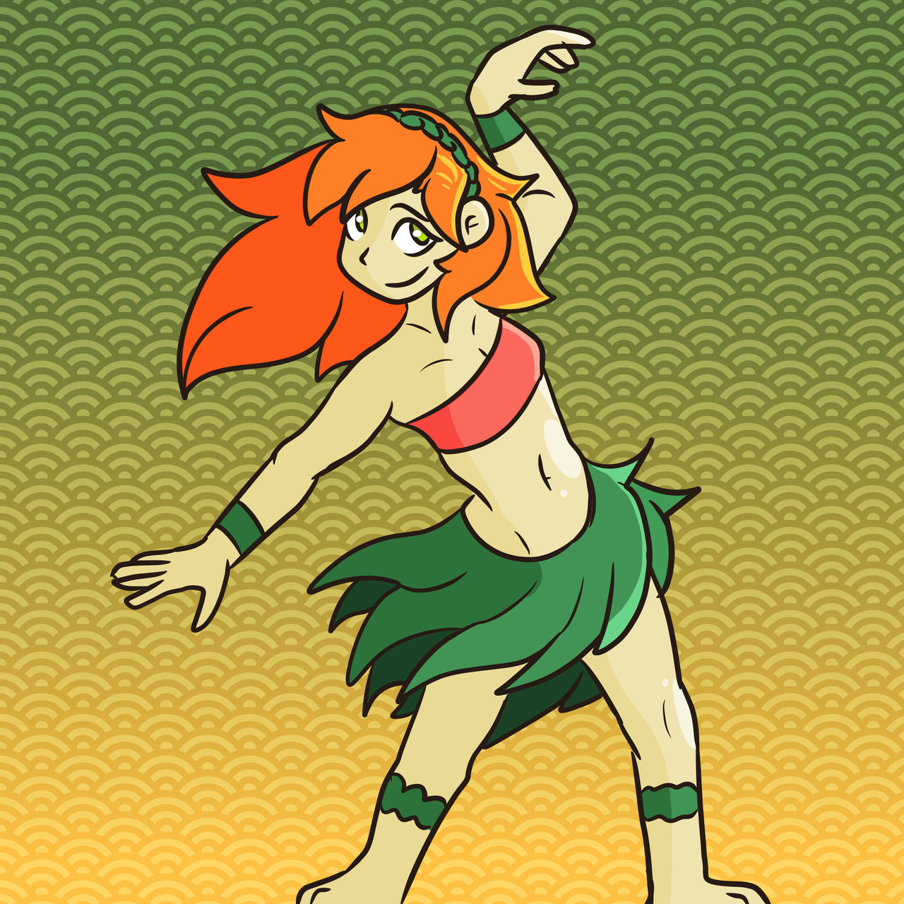 Hula Raferra Rafaella in Hula Outfit Request by HyperImaginative on DeviantArt