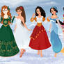 Christmas Disney Heroines