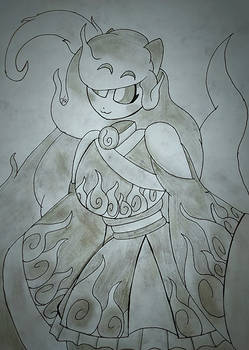 Yuki the white dog ghost yokai