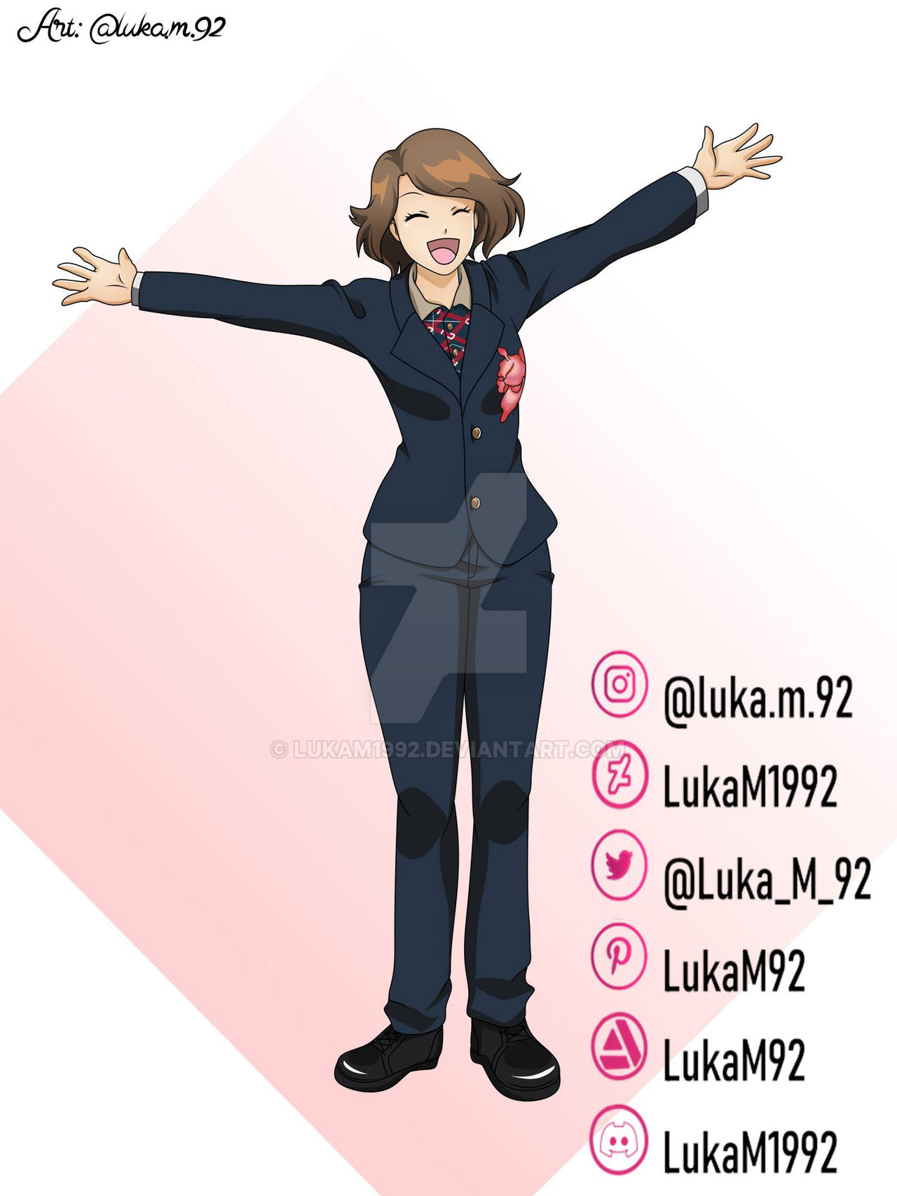 Monica Rial Commission by LukaM1992 on DeviantArt