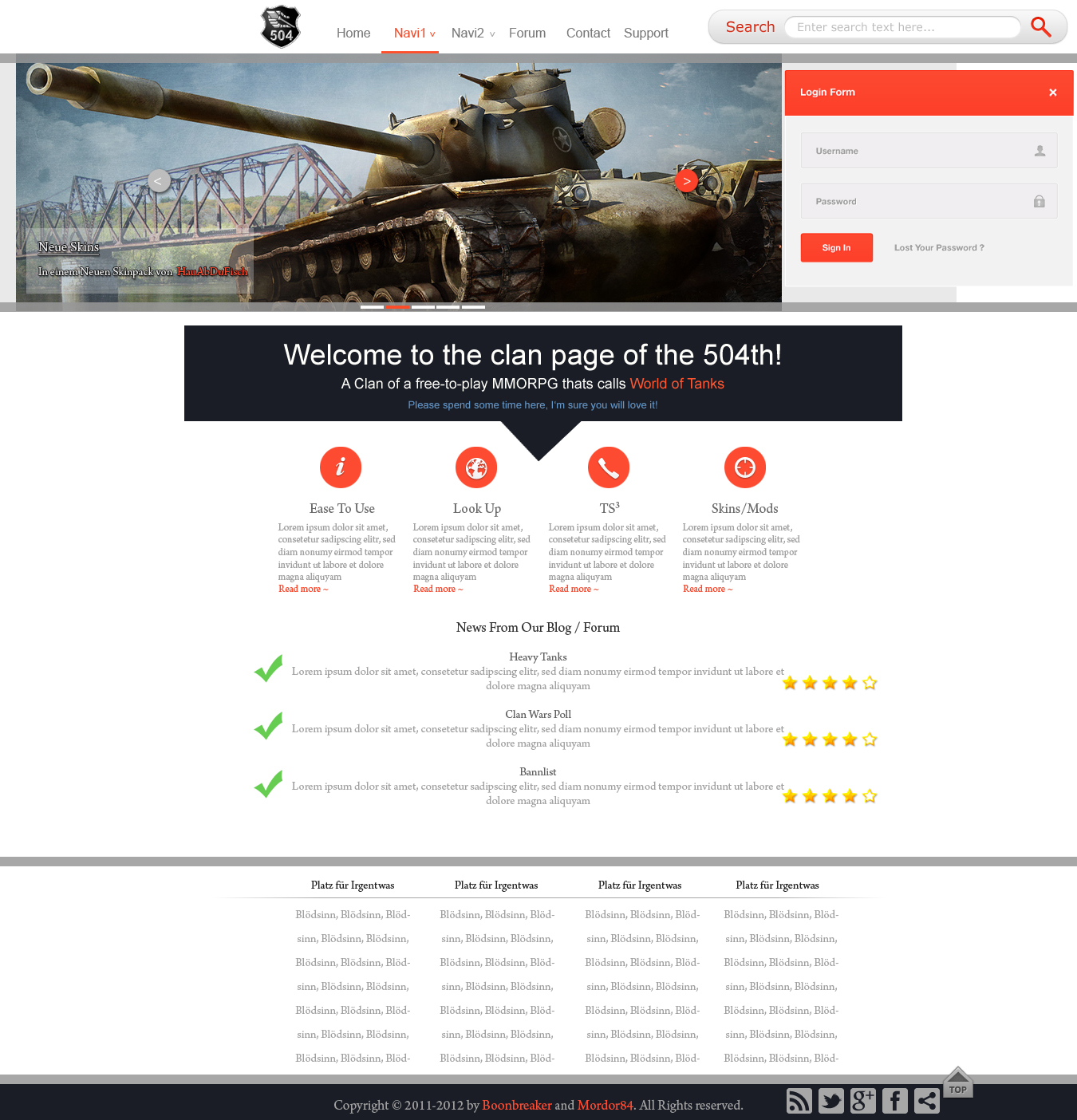 World of Tanks Clan Design