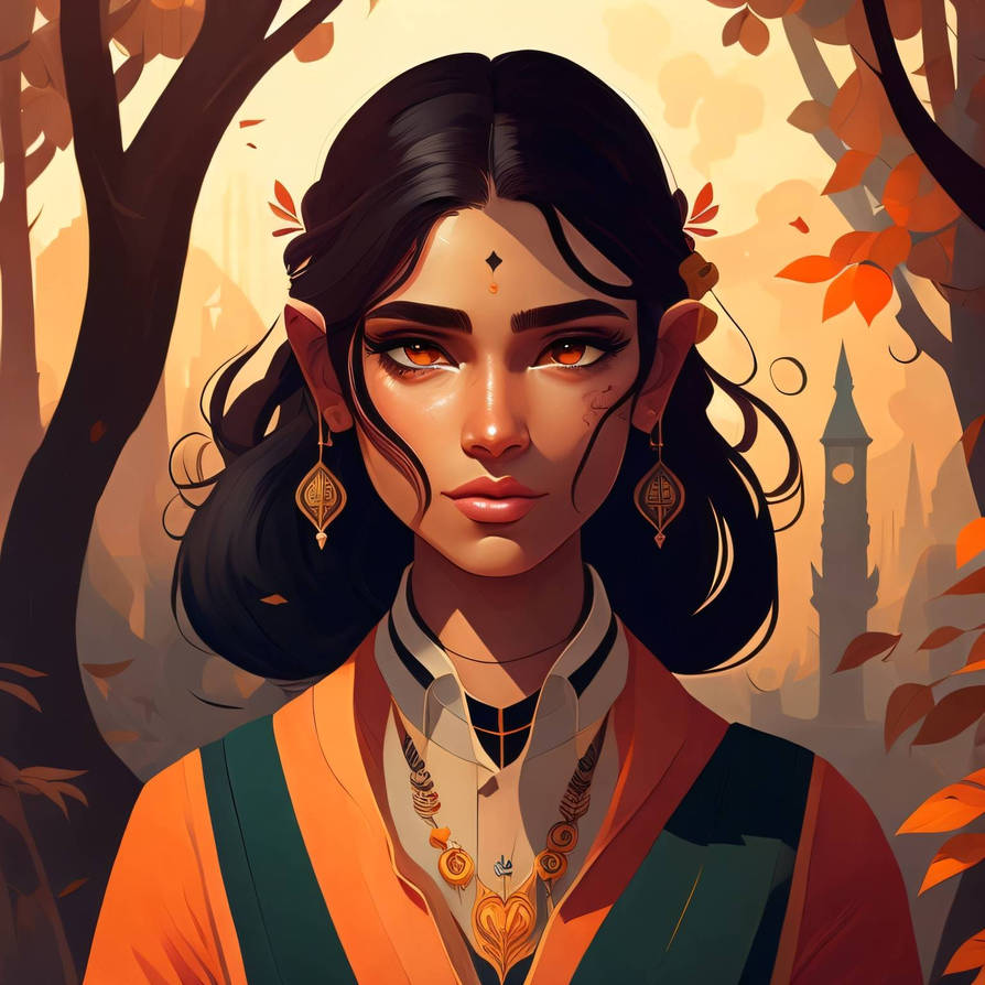 Illustration of a Beautiful Indian Woman by BokuNoMaou on DeviantArt