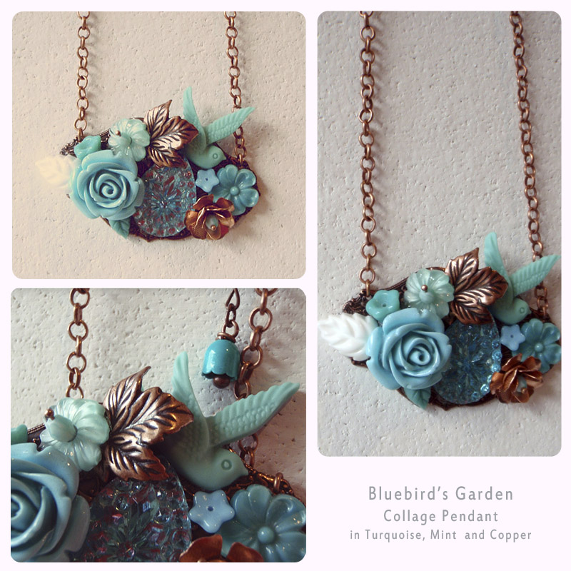 Bluebird's Garden Necklace