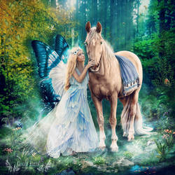 The Blue Fairy and Her Pony