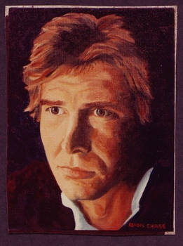 Harrison Ford as Han Solo in oils