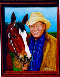 William (Bill) Shatner and Doodles in oils