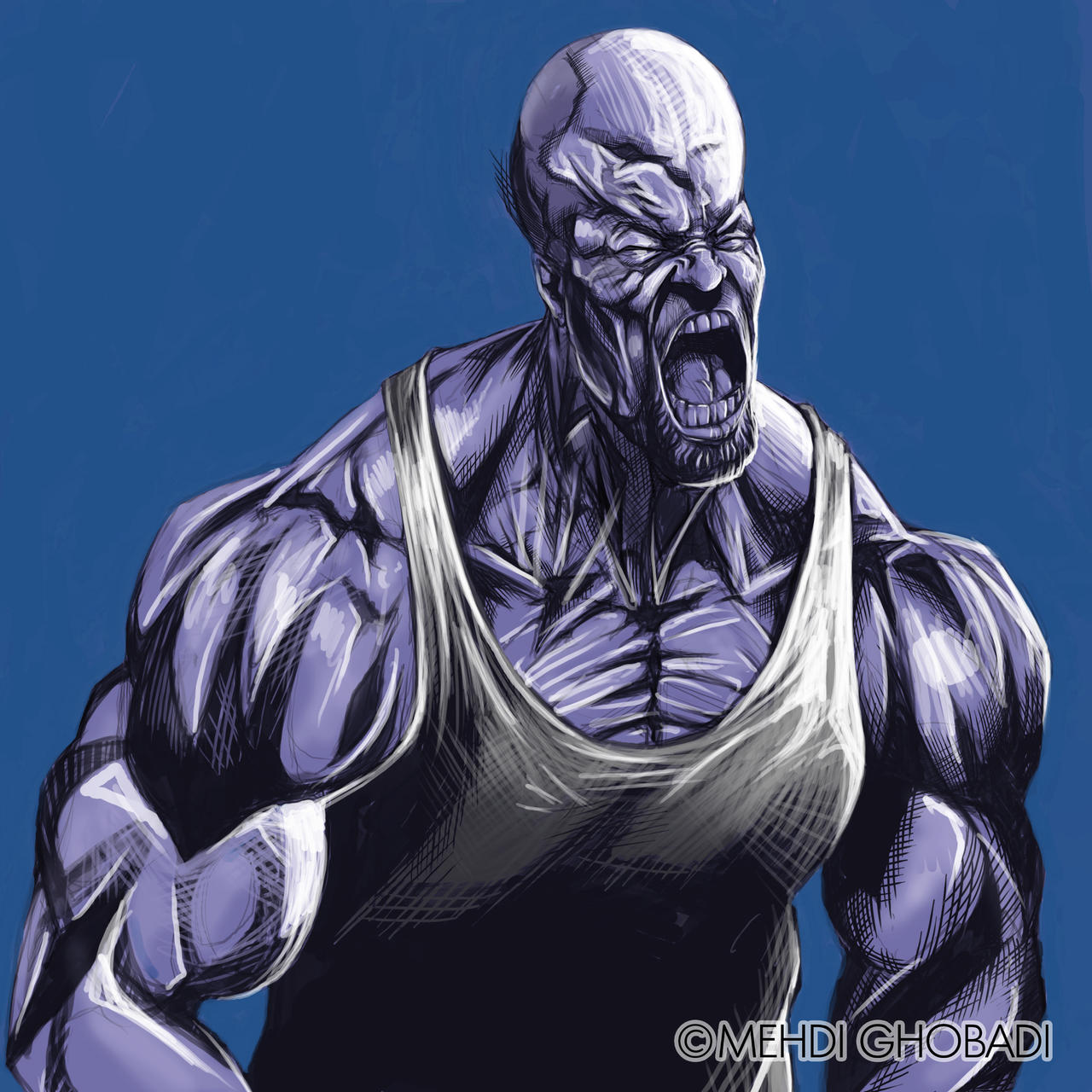 Bodybuilder Scream Scream bodybuilder by Mehdighobadi on DeviantArt