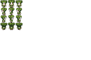 Green Doll Sprites for Creepypasta Land 2 by me