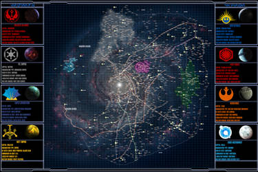Star Wars - Galactic Map - LCAR-ishy