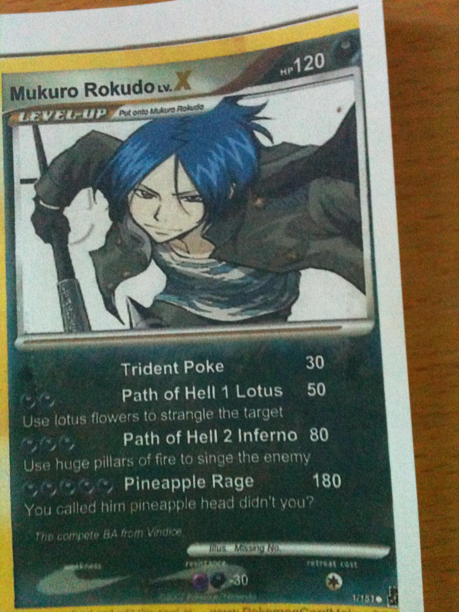 Mukuro Rokudo Pokemon Card By 22ravine22 On Deviantart