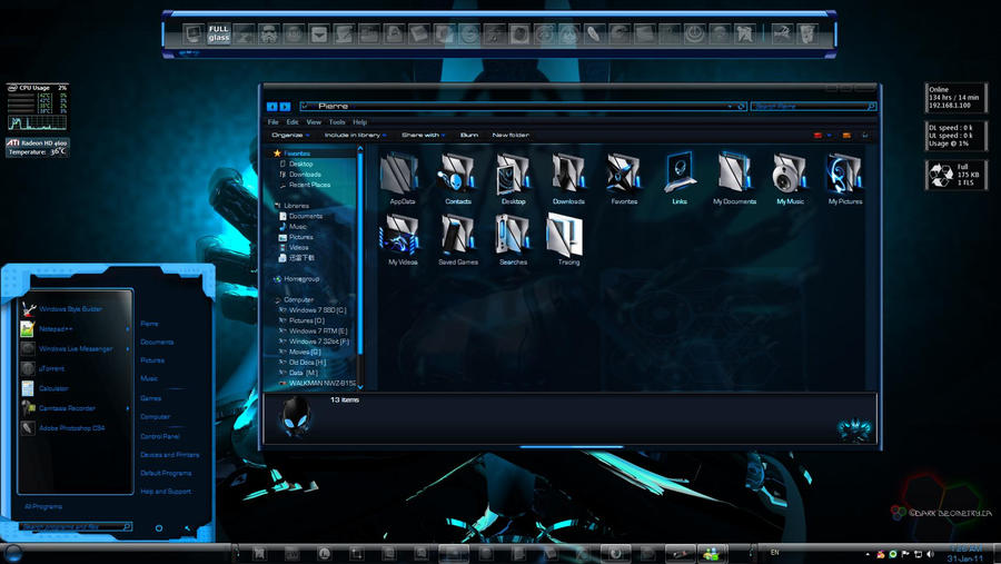 TÉLÉCHARGER WINDOWS 7 THEMES INFINIUM BY THE BULL