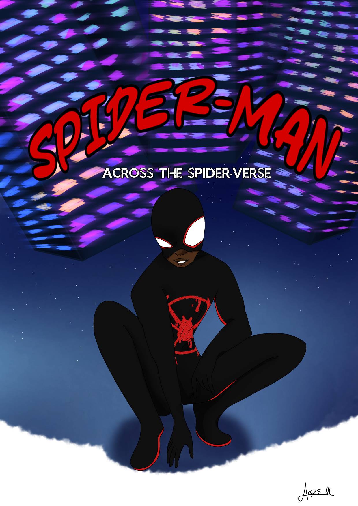 Spiderman across the spider verse poster by artoflegion56 on DeviantArt