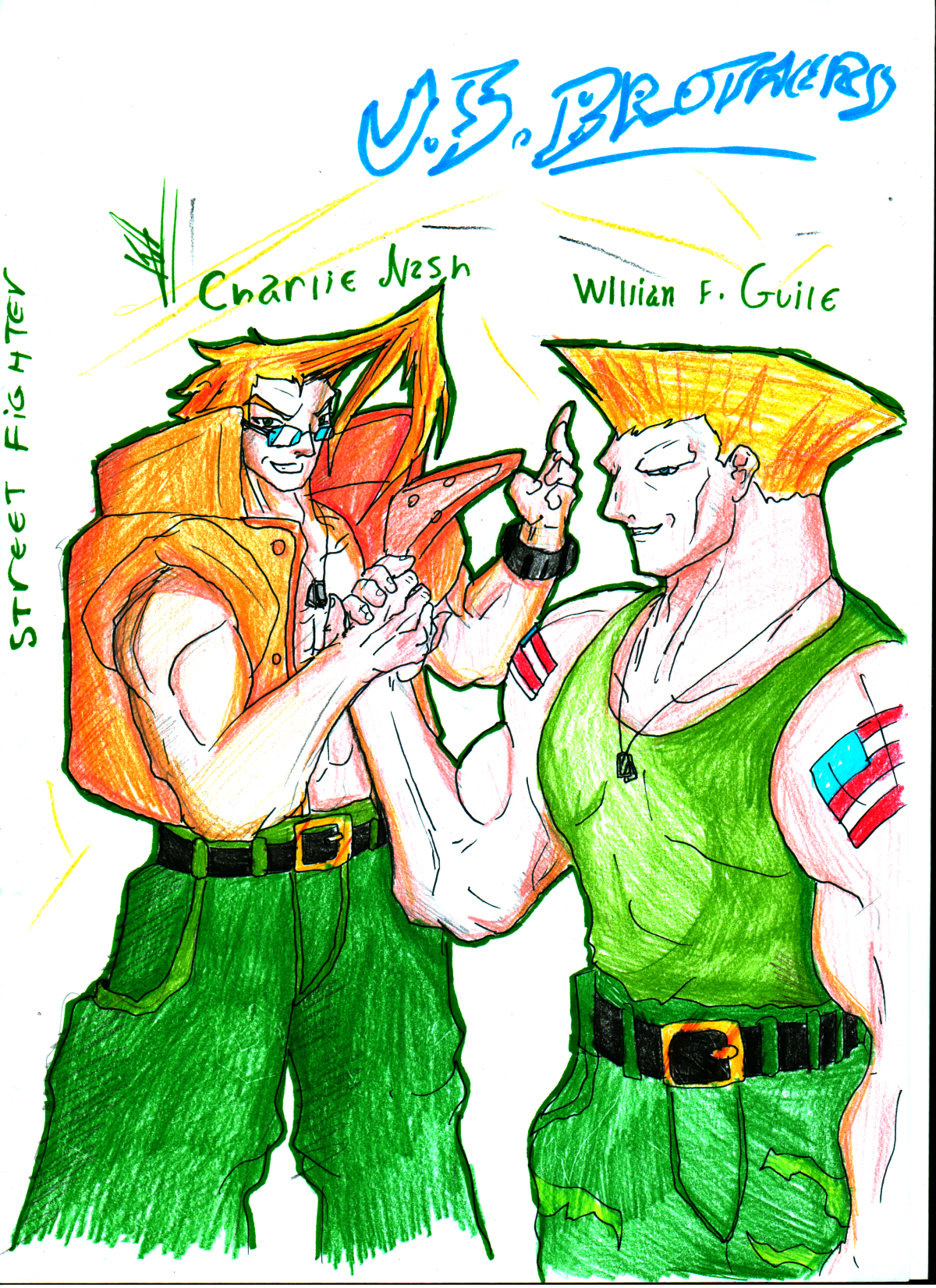 Guile VS. Charlie Nash 