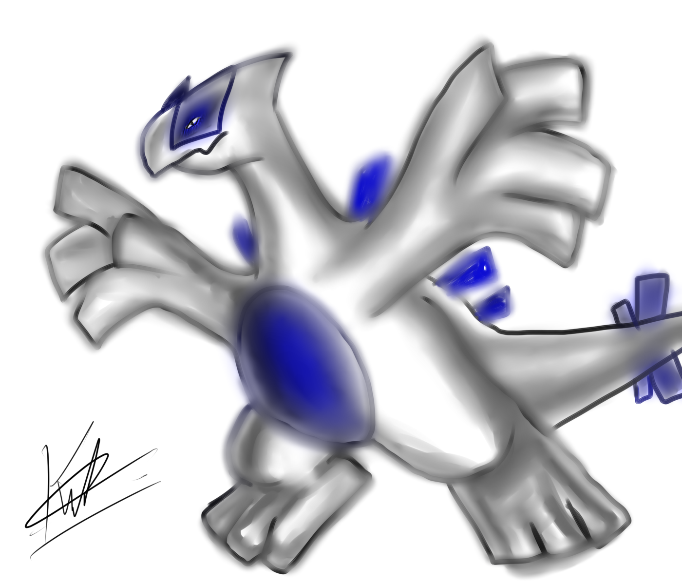 Full Painting - Majestic Lugia