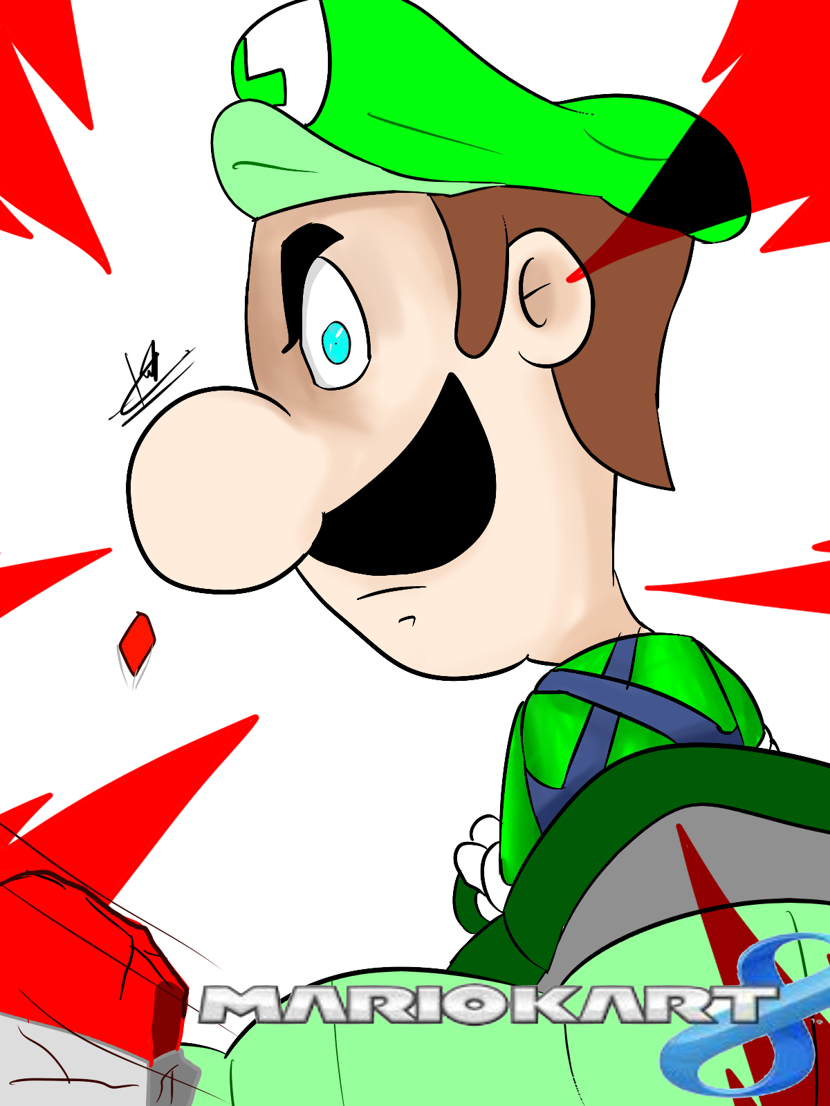 MARIO KART 8 - Luigi's Death Stare!