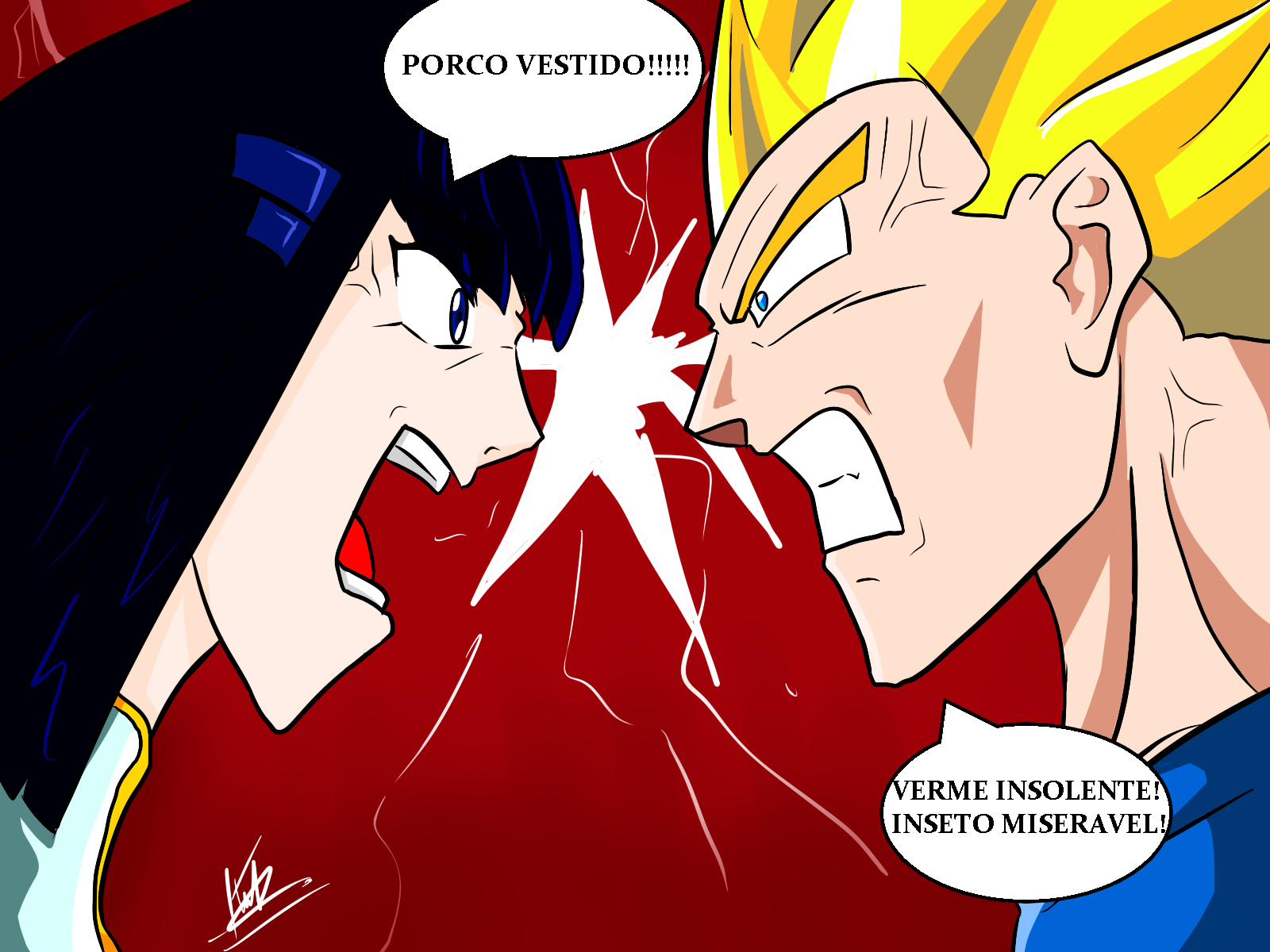 Kiryuin Satsuki VS Vegeta: Duel of INSULTS