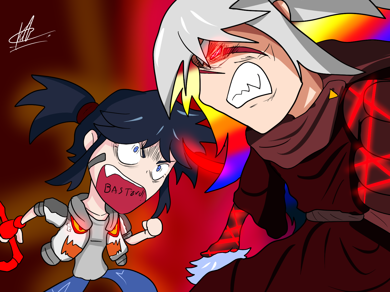 More Time Skip Ryuko - Chibi Ryuko VS Chibi Gaoh