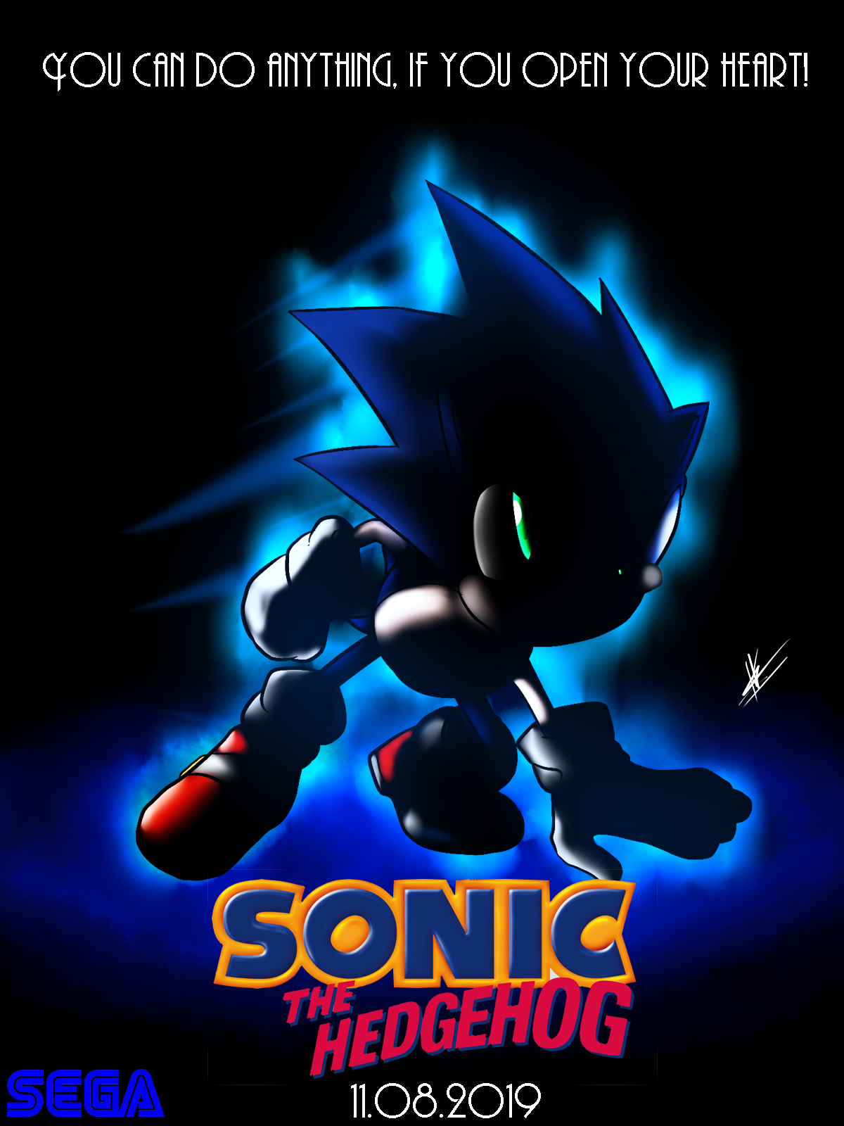 Sonic the Hedgehog Movie - Poster by RealSonicSpeed on DeviantArt