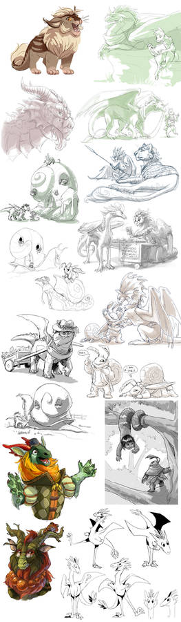 Flight Rising Sketchdump 07/18