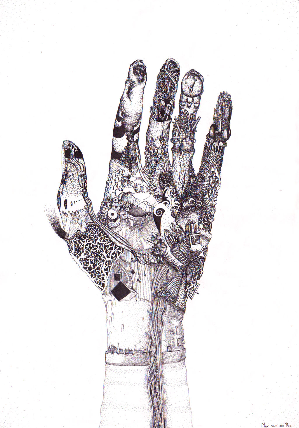 Abstract Hand by arttotheMAX