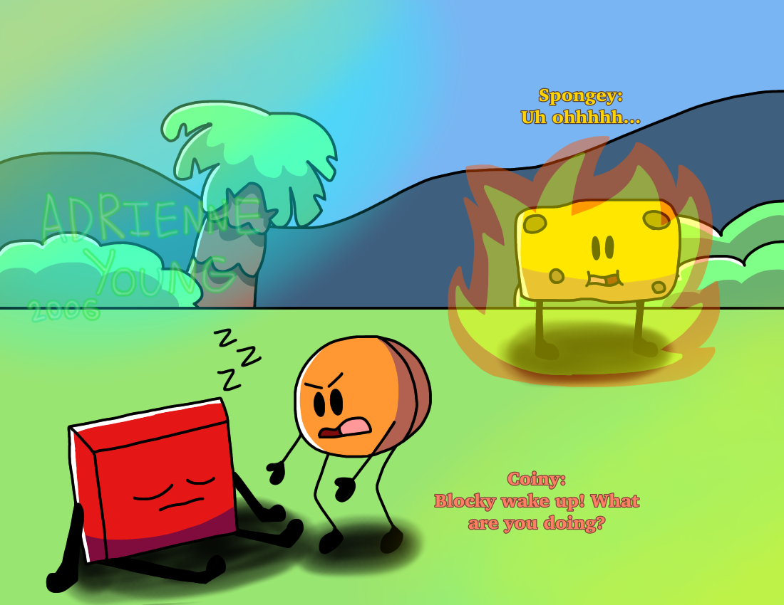 Bfdi Running Deviantart BFDI Fanart For My Decaying Sanity by AdriennTheYoungest on DeviantArt