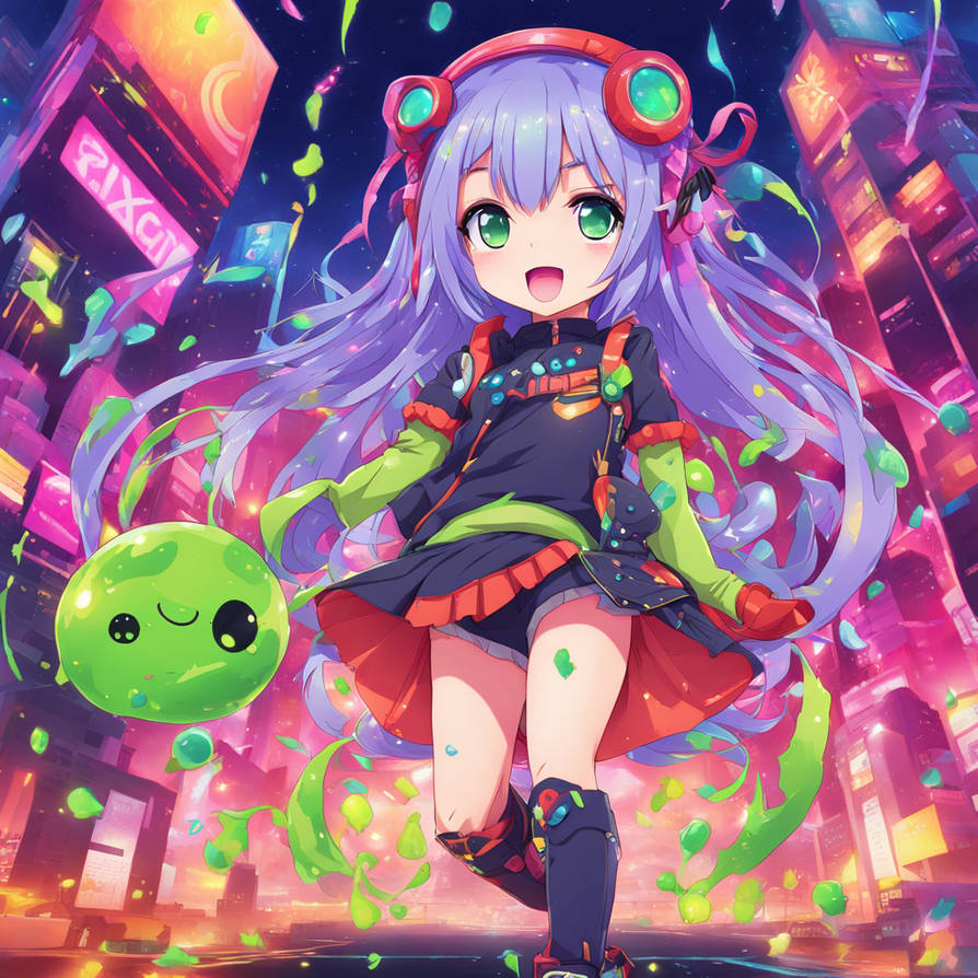 Chibi Raver Pride Palette Kawaii Chibi Girl by konkapo00 on DeviantArt