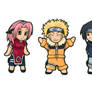 Naruto Sasuke and Sakura Chibi