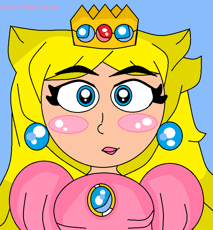 MS Paint Princess Peach