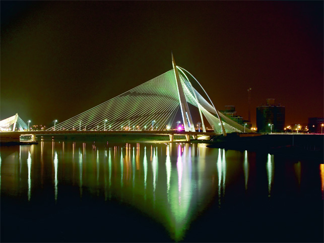 Wawasan Bridge At Night